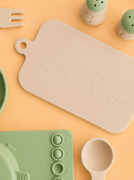 Little Beaver Mini Chef Cooking Set | Pretend Play Kitchen Set - Olive