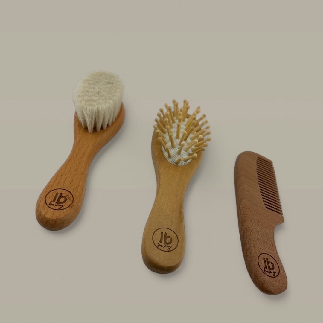 Baby Hair Brushes – Soft Natural Bristles