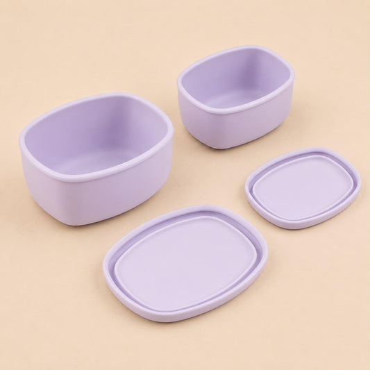 Mini Silicone Snack & Dip Containers – Set of 2