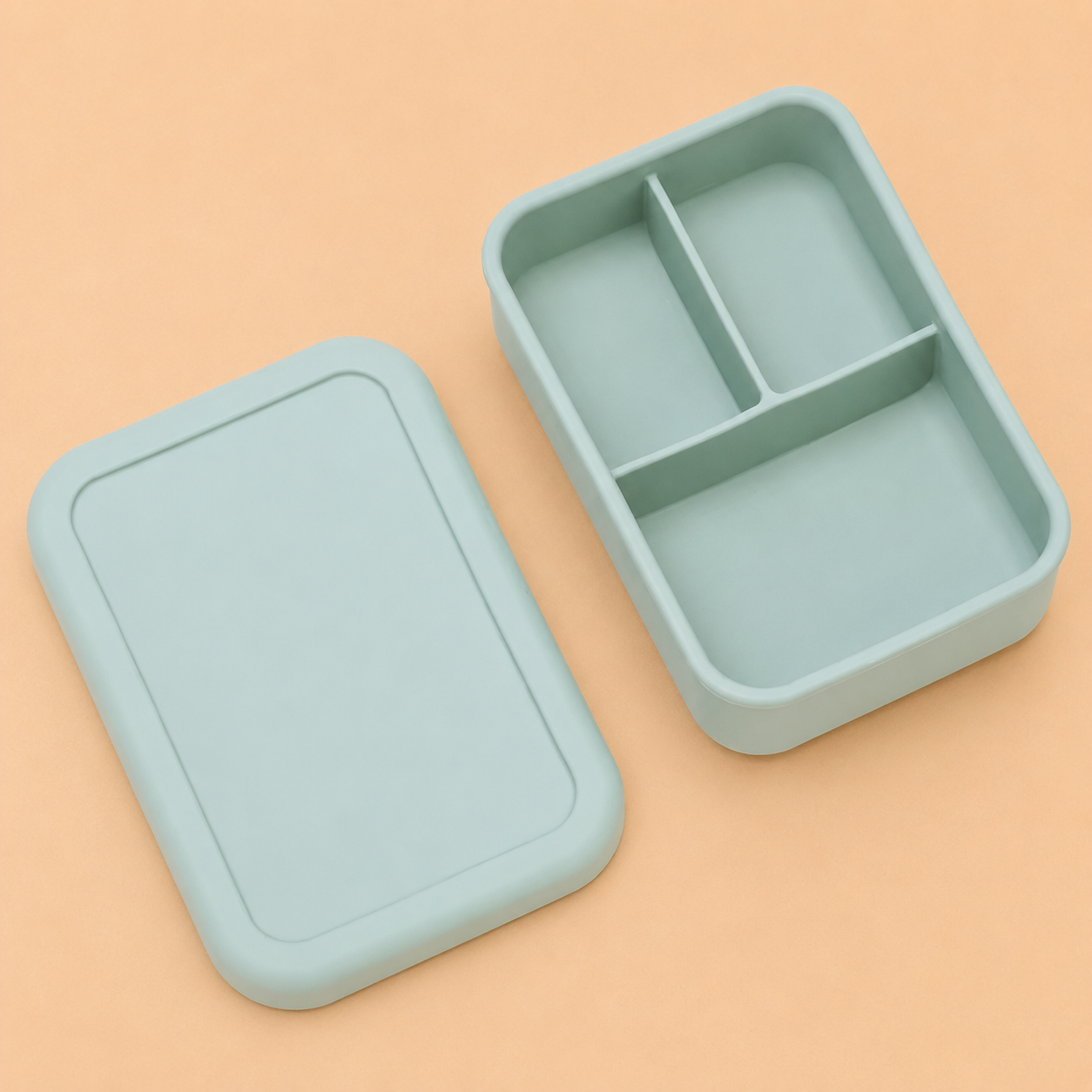 Silicone Divided Lunch Box – Moody blue