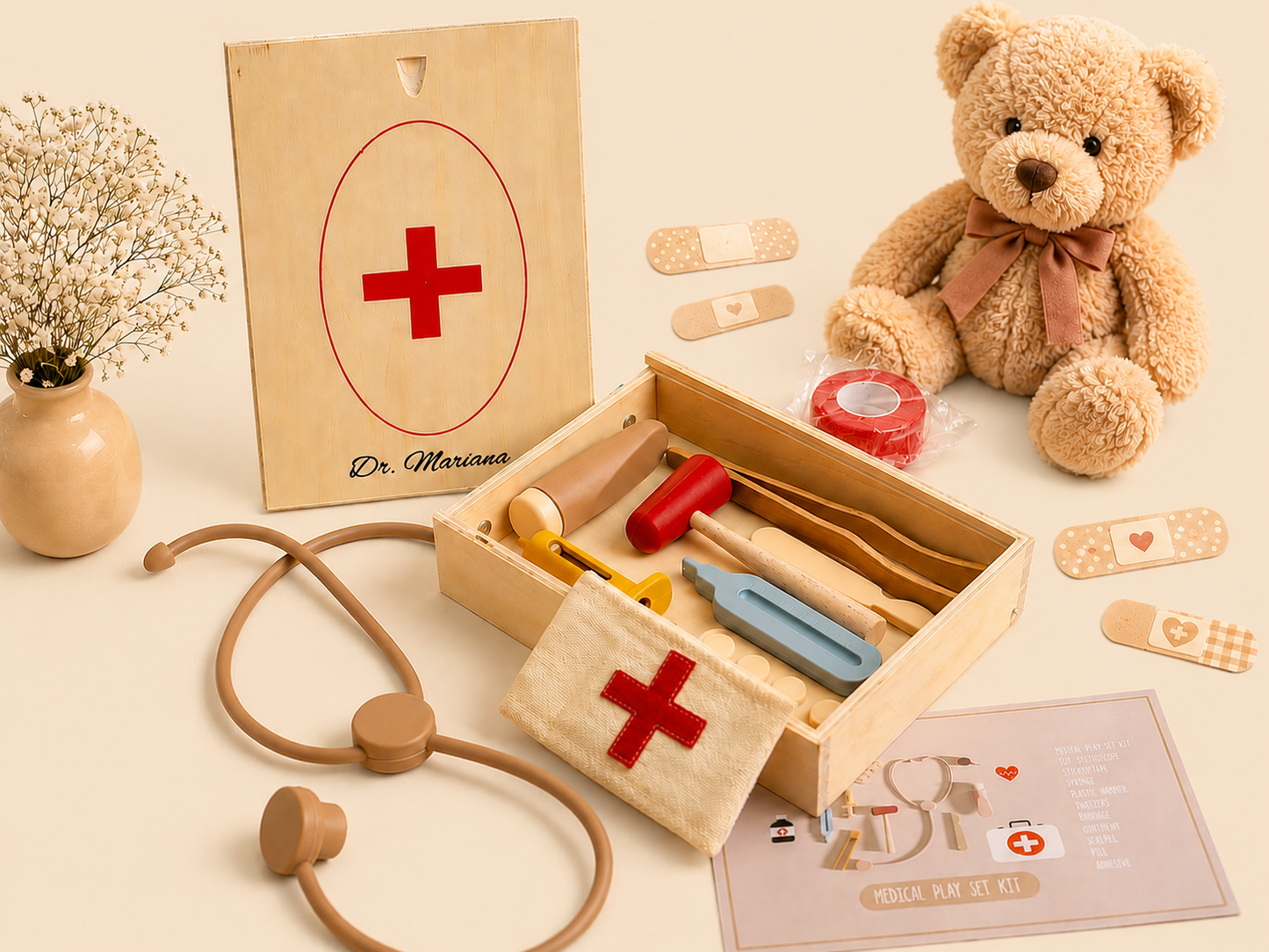 Little Beaver Doctor Kit | Pretend Play Medical Set for Toddlers