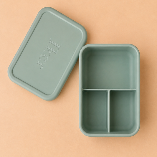 Silicone Divided Lunch Box – Moody blue