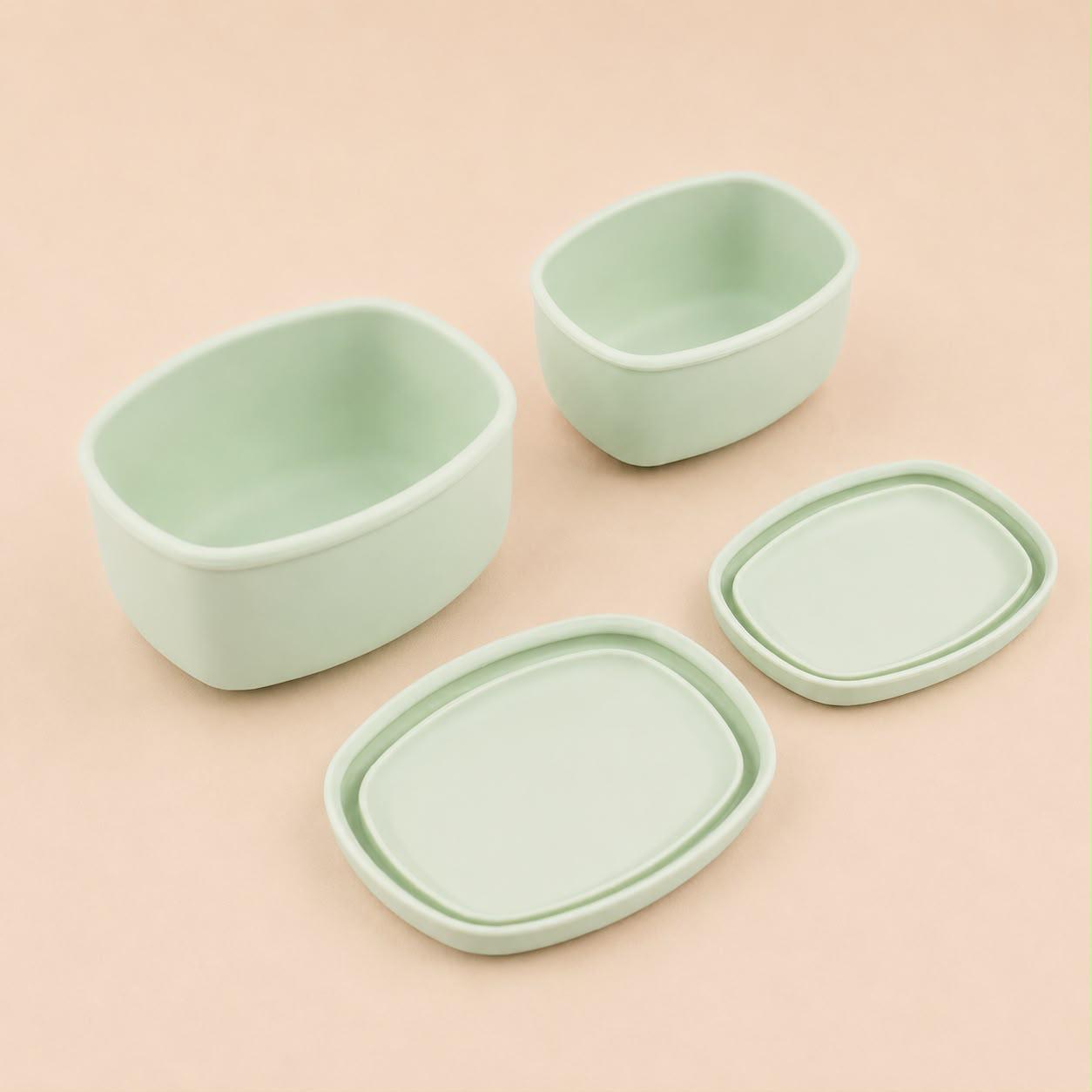 Mini Silicone Snack & Dip Containers – Set of 2