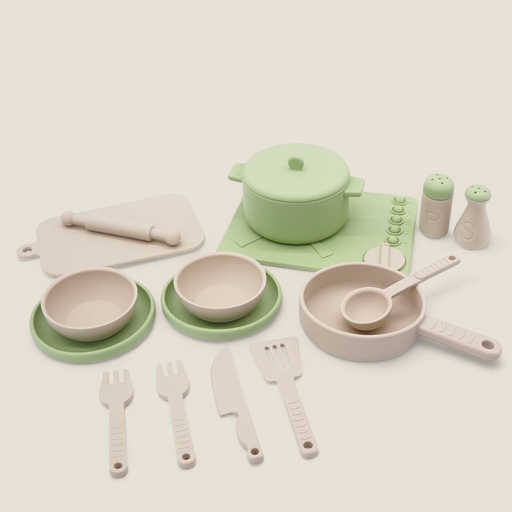 COOKING SET (OLIVE)